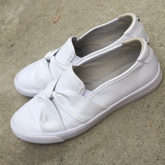 Guess | White Twisted Slip-On Sneakers - Picture 6 of 6